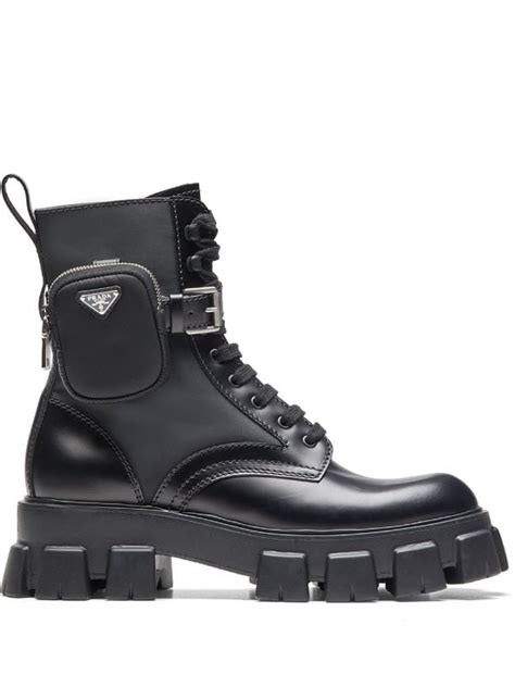 prada boots with pouch dupe|prada combat boots dupe.